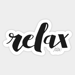 Relax by Jan Marvin Sticker